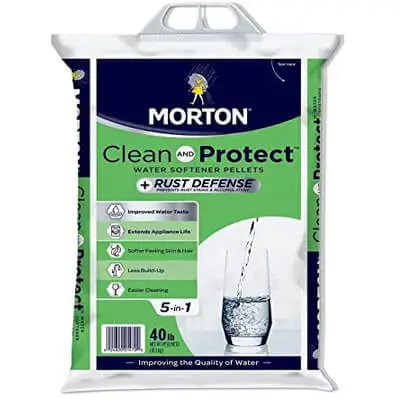 morton salt morton f124700000g clean - protect rust defense water softener pellets